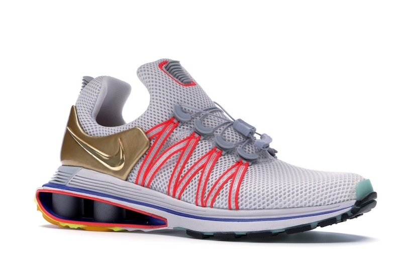 Nike Shox Gravity Vast Grey Metallic Gold