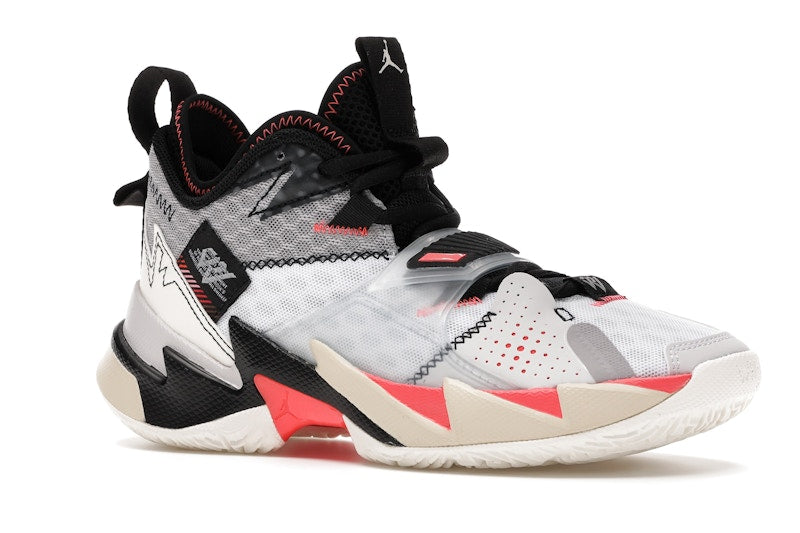 Jordan Why Not Zer0.3 White Bright Crimson Black (GS)