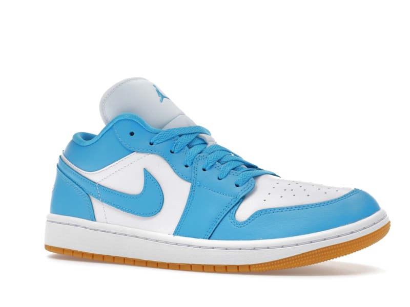 Jordan 1 Low White Gum Light Brown Dark Powder Blue (Women's)