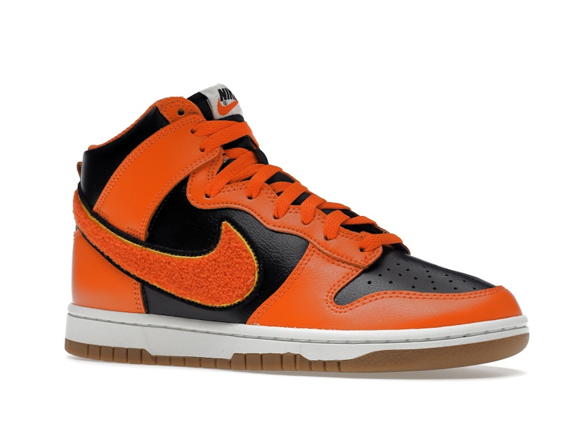 Nike Dunk High Retro Chenille Swoosh Safety Orange