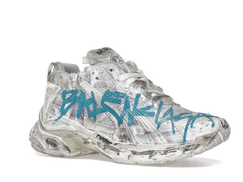 Balenciaga Runner Graffiti White Blue