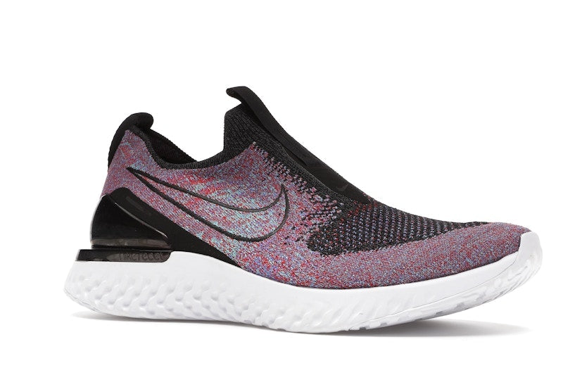 Nike Epic React Moc Flyknit Black University Red Hyper Jade