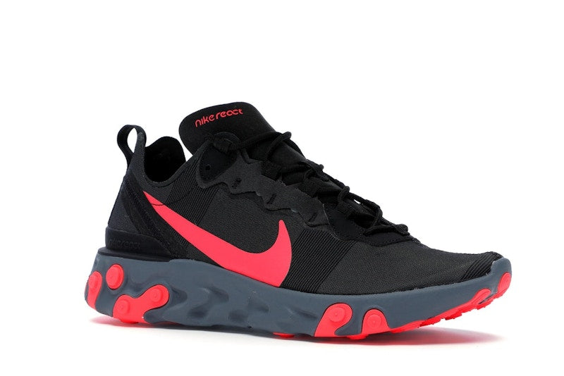 Nike React Element 55 Black Solar Red