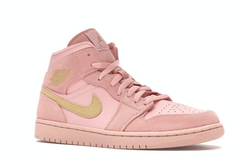 Jordan 1 Mid Coral Gold