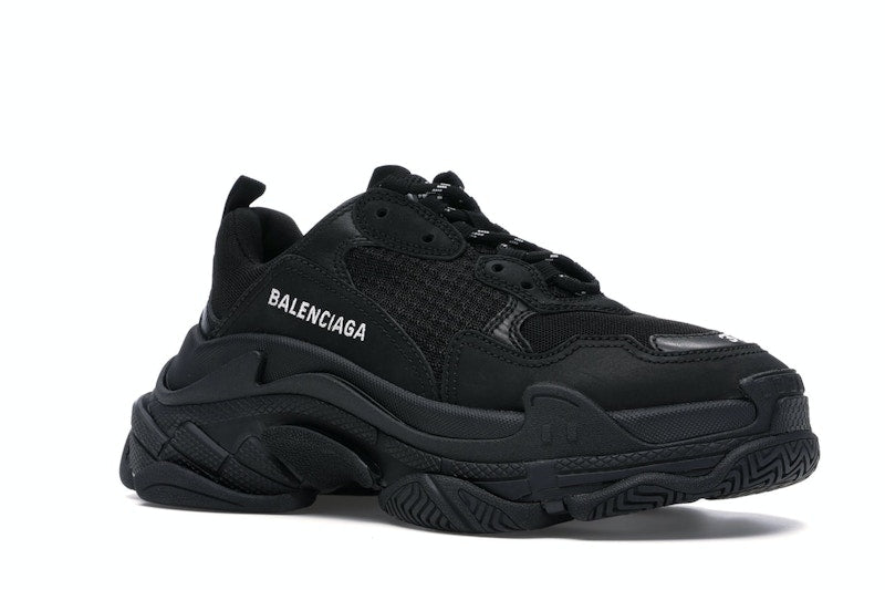 Balenciaga Triple S Triple Black (2018) Reissue Nondistressed (Women's)