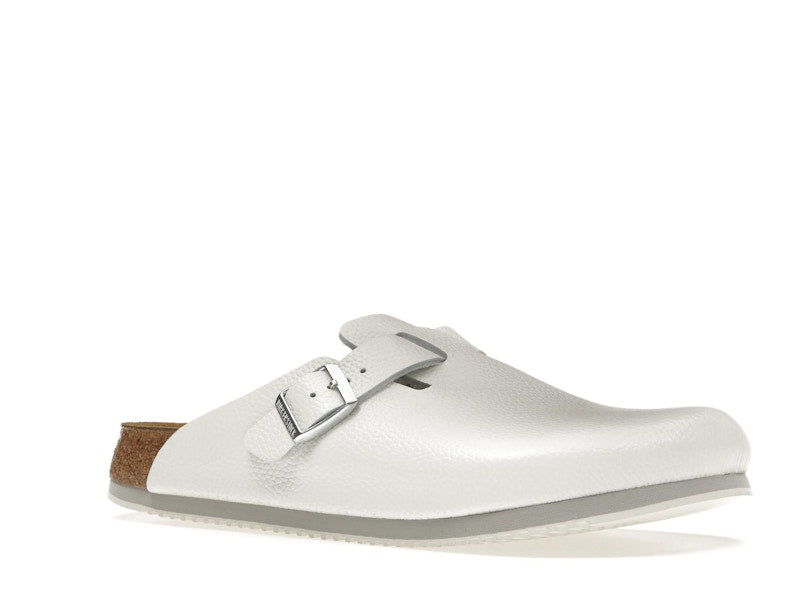 Birkenstock Boston Super Grip Leather White