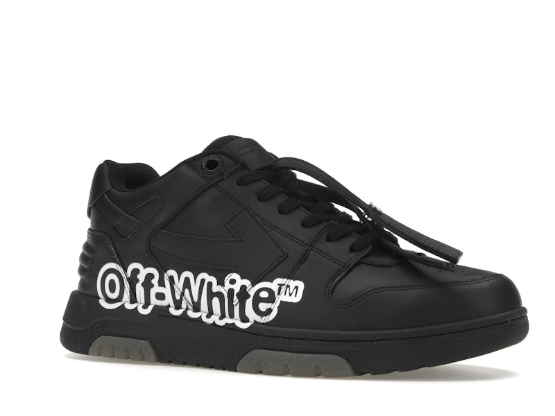 OFF-WHITE Out Of Office OOO Low Tops "Off-White" Black White
