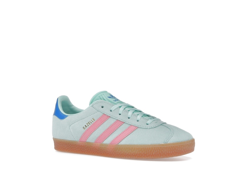 adidas Gazelle Clear Mint Bliss Pink Bright Blue (GS)