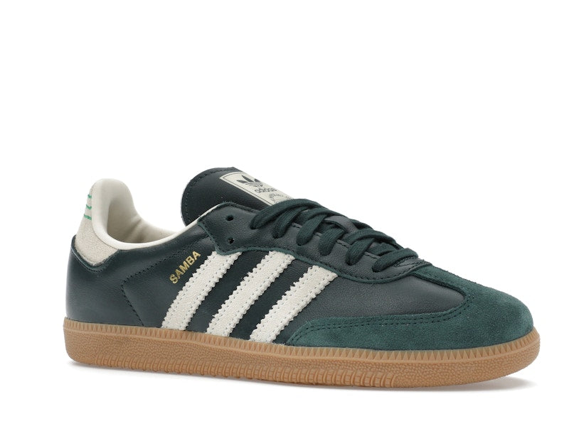 adidas Samba OG Shadow Green Cream White Gold Metallic
