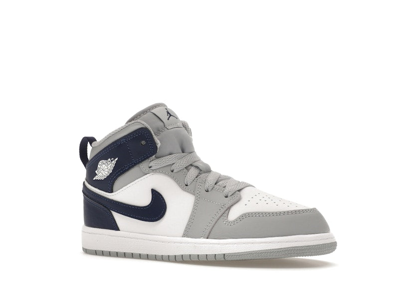 Jordan 1 Mid Wolf Grey Midnight Navy (PS)