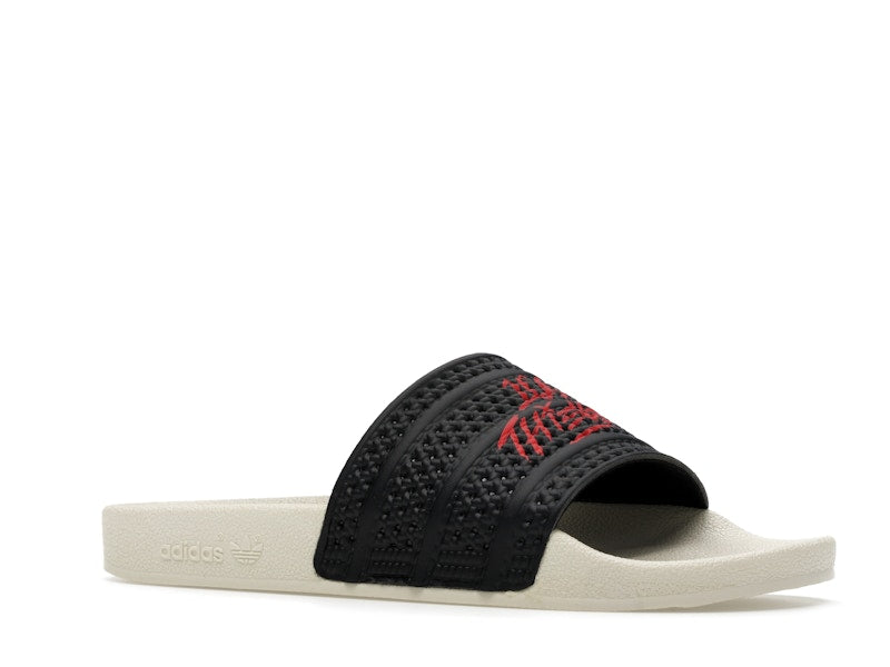 adidas Adilette Slides 100 Thieves Black Red