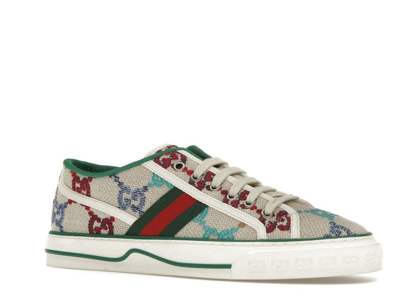 Gucci Tennis 1977 GG Logo White Multi