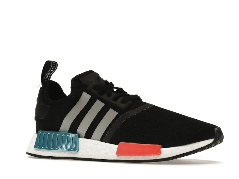 adidas NMD R1 Black Silver Solar Red