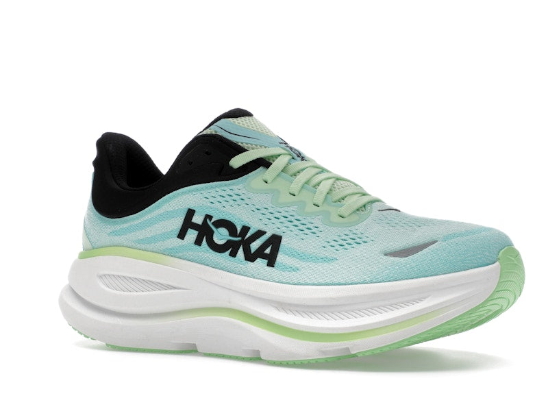 Hoka One One Bondi 9 Luna Moth Blue Spark