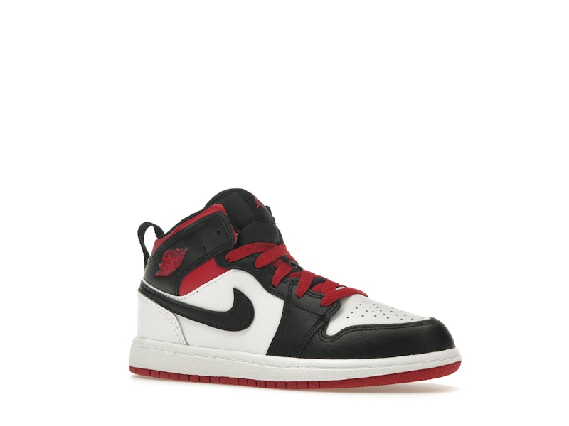 Jordan 1 Mid Gym Red Black Toe (PS)