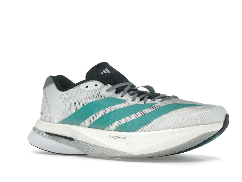 adidas Adizero Boston 13 White Pure Teal
