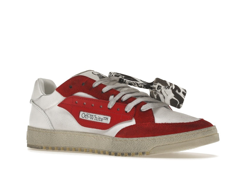 OFF-WHITE Vulcanized 5.0 Low Top White Red