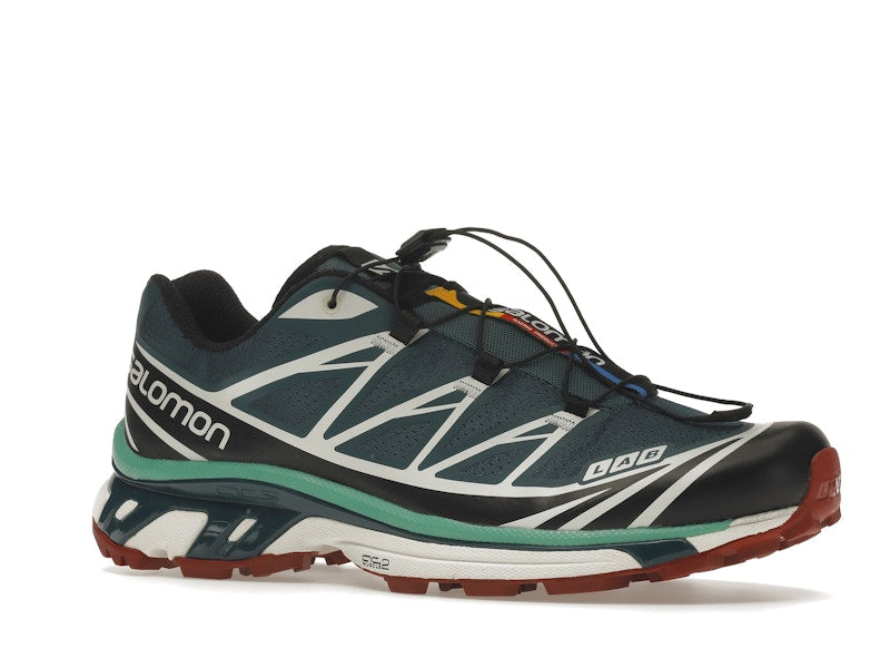 Salomon XT-6 Deep Teal Biking Red