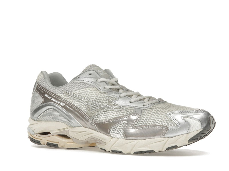 Mizuno Wave Rider 10 Metallic Snow White