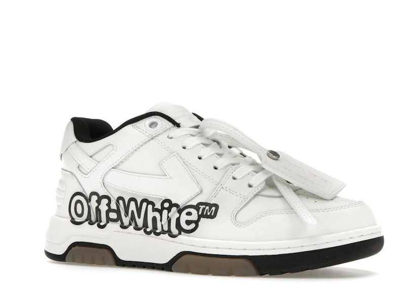 OFF-WHITE Out Of Office OOO Low Tops "Off-White" White Black