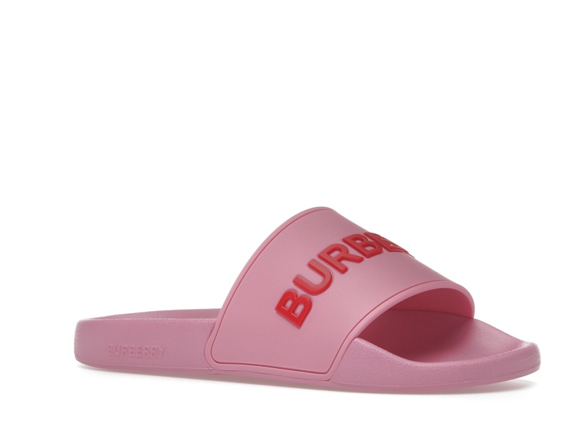 Burberry Embossed Logo Slides Bubblegum Pink (Women's)