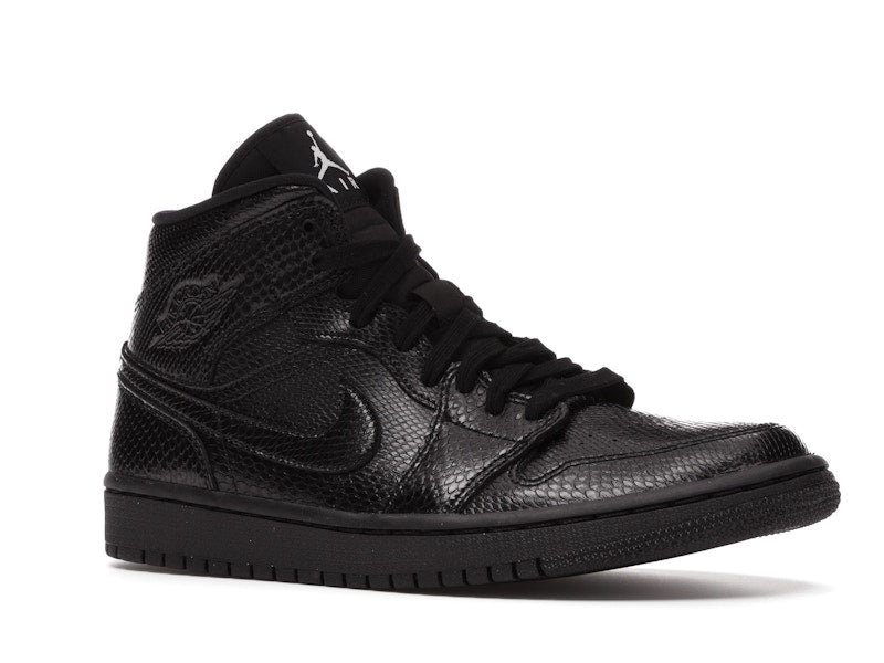 Jordan 1 Mid Black Snakeskin (Women's)