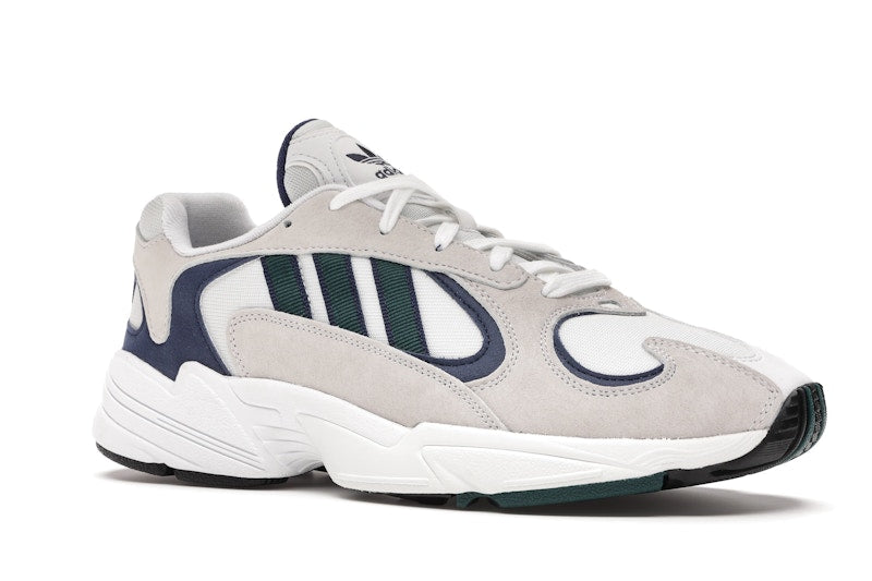 adidas Yung-1 White Noble Green Dark Blue