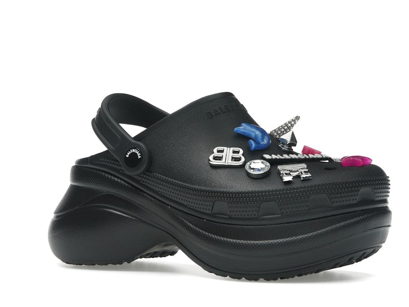 Balenciaga x Crocs Mule Black Multicolor Jibbitz (Women's)