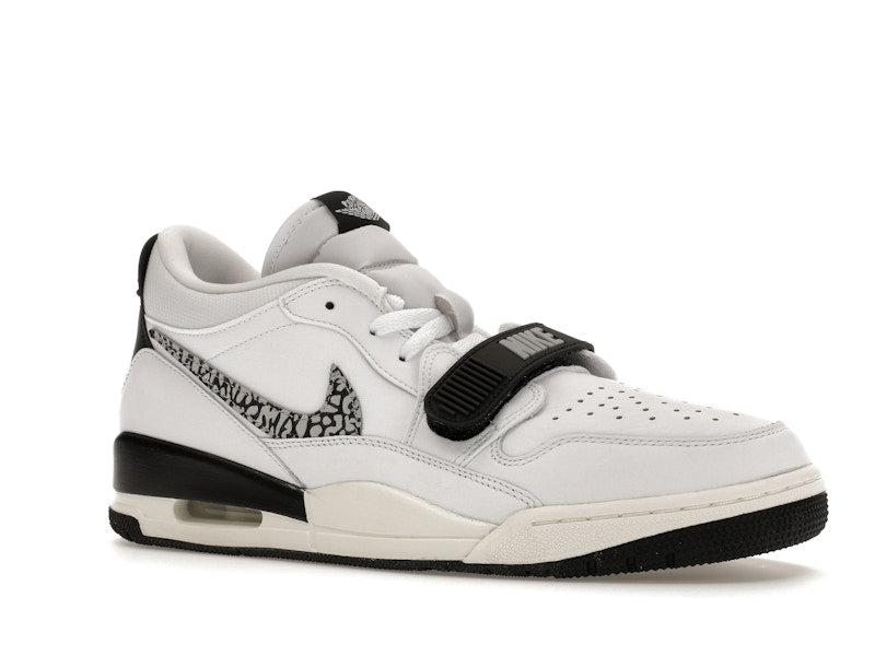 Jordan Legacy 312 Low White Black Elephant Swoosh