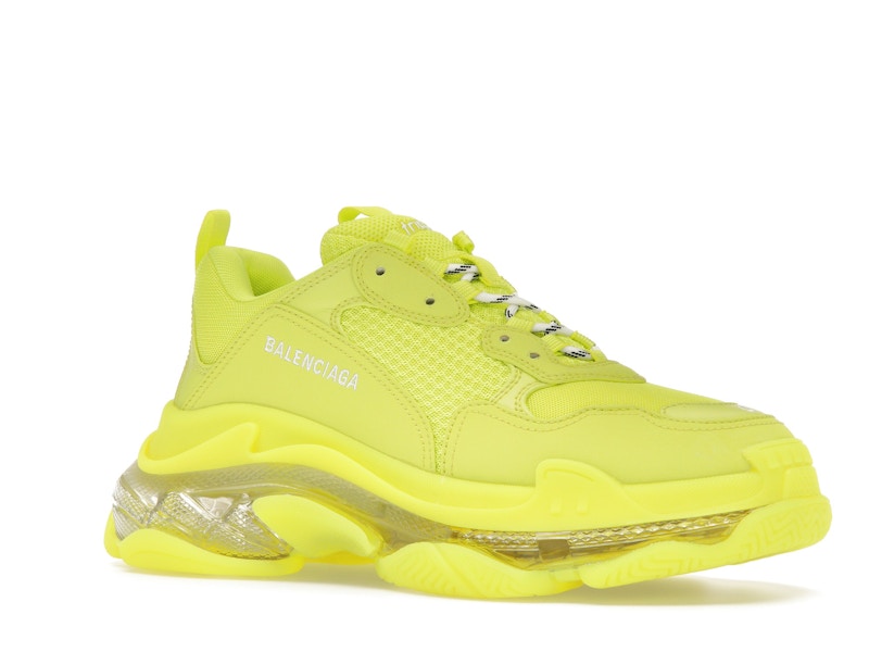 Balenciaga Triple S Clear Sole Fluo Yellow White (Women's)