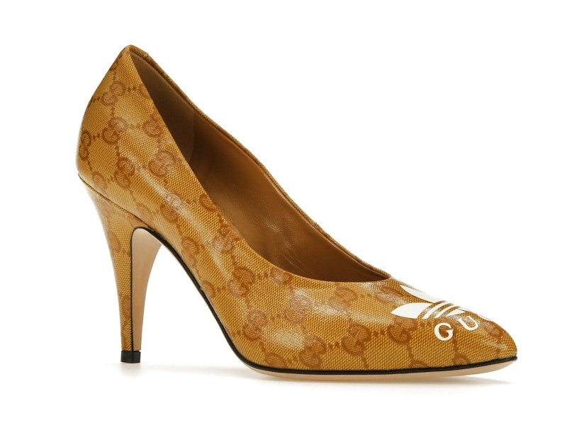 adidas x Gucci GG 95mm Pump Beige Leather