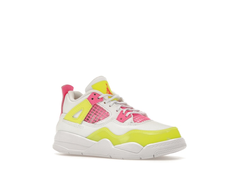 Jordan 4 Retro White Lemon Pink (PS)