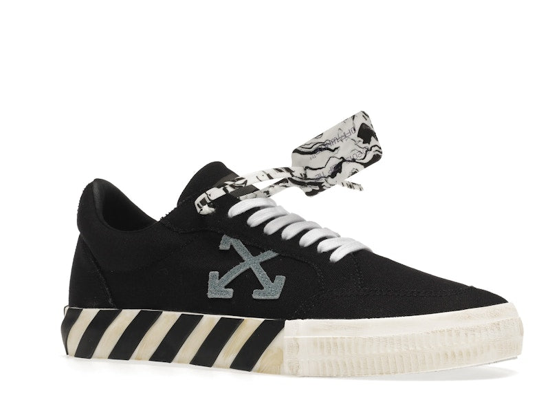 OFF-WHITE Vulc Low Black Light Blue Arrow