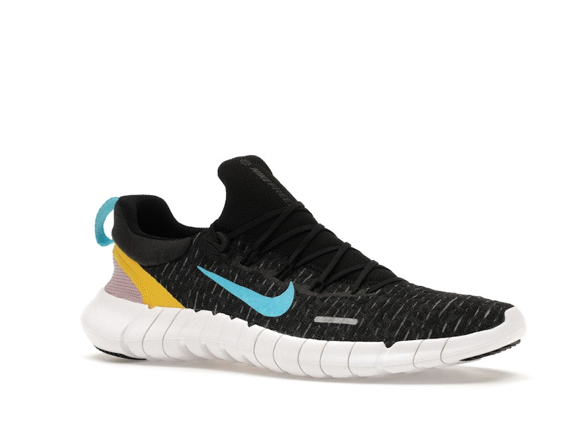Nike Free Run 5.0 Dark Smoke Grey Vivid Sulfur Chlorine Blue