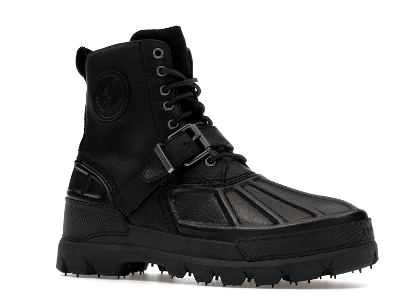 Polo Ralph Lauren Oslo High Oiled Leather Boot Black