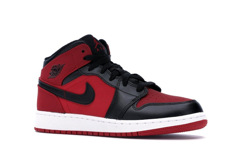 Jordan 1 Mid Gym Red Black (GS)