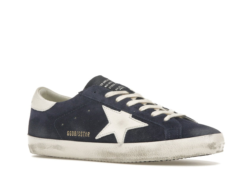 Golden Goose Super-Star Navy Suede White