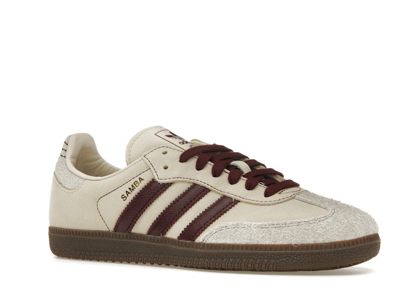 adidas Samba OG Wonder White Maroon (Women's)