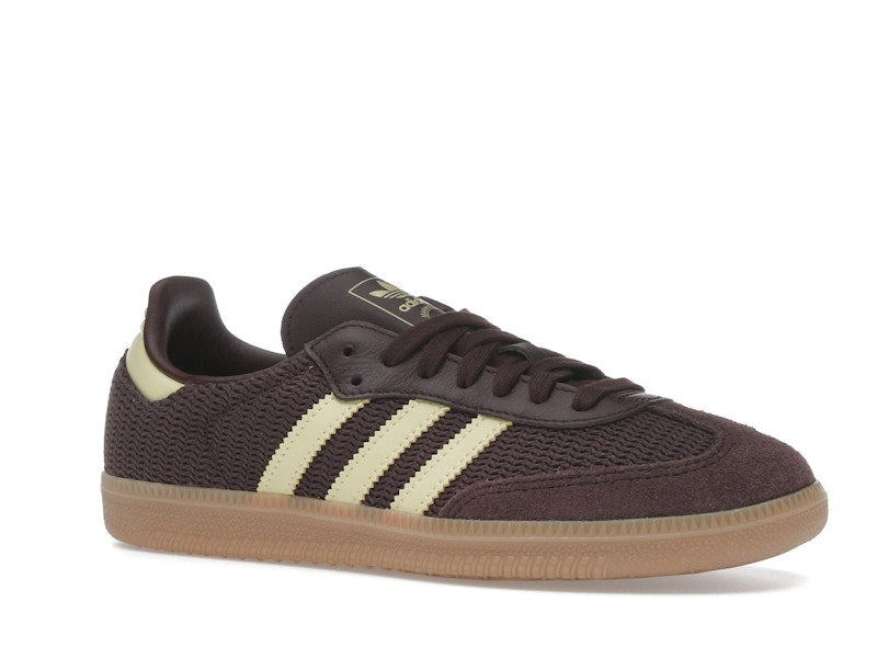 adidas Samba OG Shadow Brown Powder Yellow (Women's)