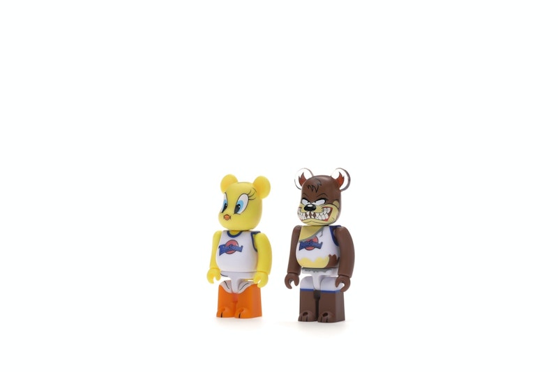Bearbrick Space Jam Tweety & Tasmanian Devil 2 Pack 100% Multi