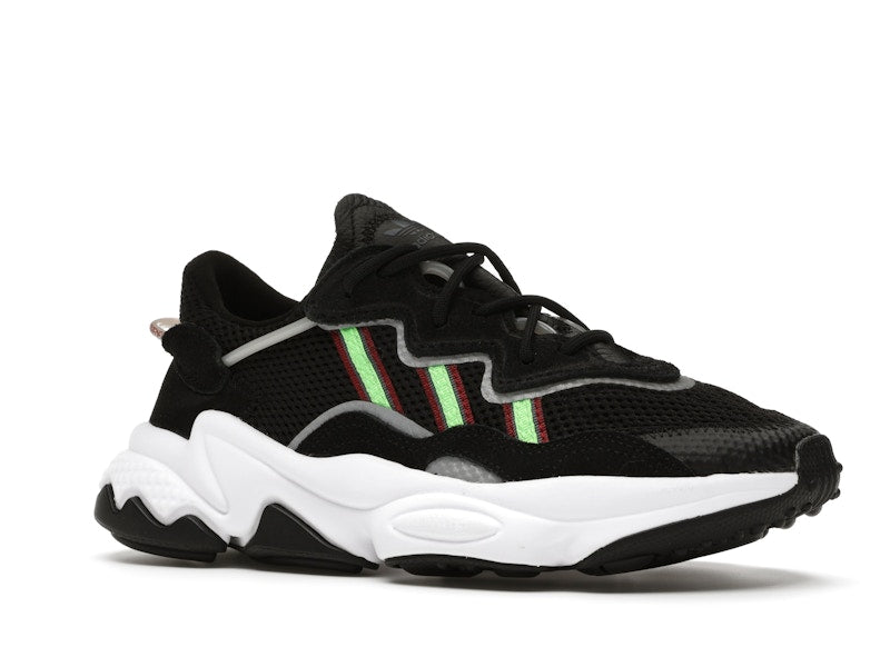 adidas Ozweego Core Black Solar Green (GS)