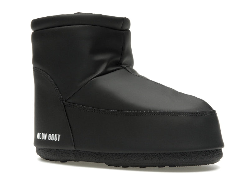 Moon Boot No Lace Rubber Boot Black