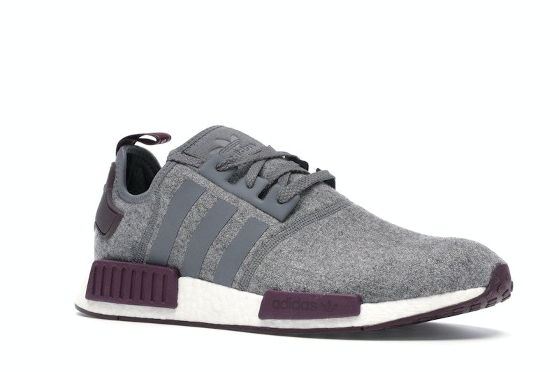 adidas NMD R1 Wool Grey Four Maroon