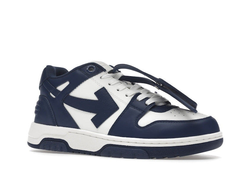 OFF-WHITE Out Of Office "OOO" Low Tops Dark Blue White