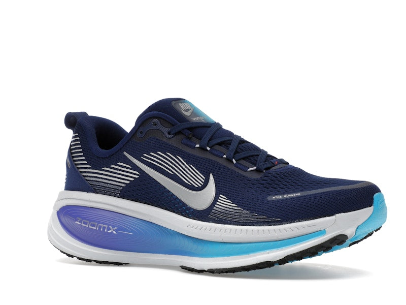 Nike Vomero 18 Blue Void Blue Lightning Bright Crimson Metallic Silver