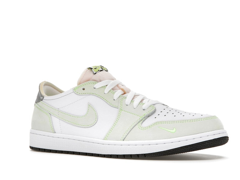 Jordan 1 Retro Low White Ghost Green Black