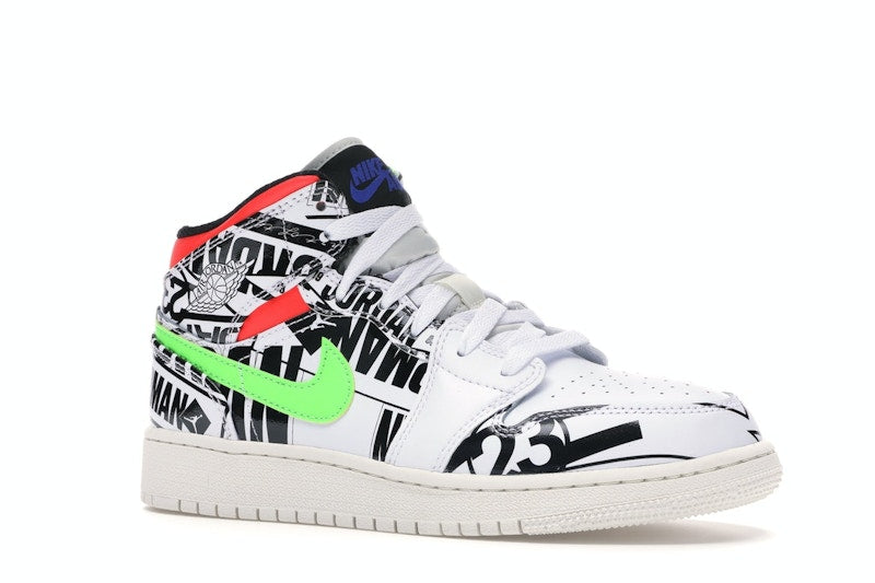 Jordan 1 Mid All Over Logos (GS)