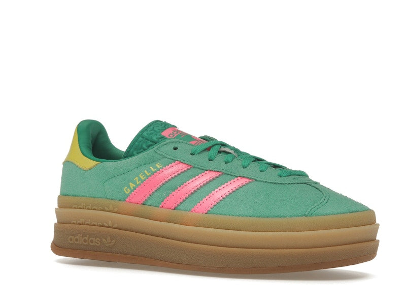 adidas Gazelle Bold Court Green Lucid Pink (Women's)