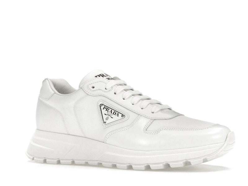Prada PRAX 01 Sneakers Re-Nylon Brushed Leather White White