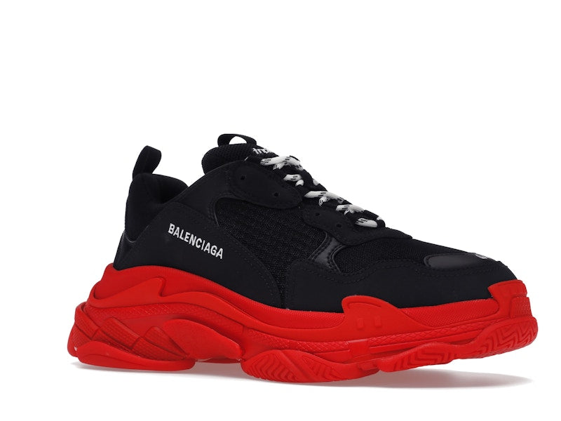 Balenciaga Triple S Black Red Sole